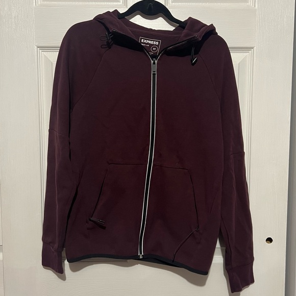 Express Other - 💗 Express - Mens Burgundy Zip-Up Jacket‎